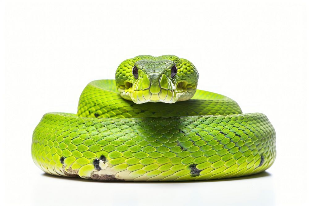 Pit viper reptile animal snake. AI generated Image by rawpixel.