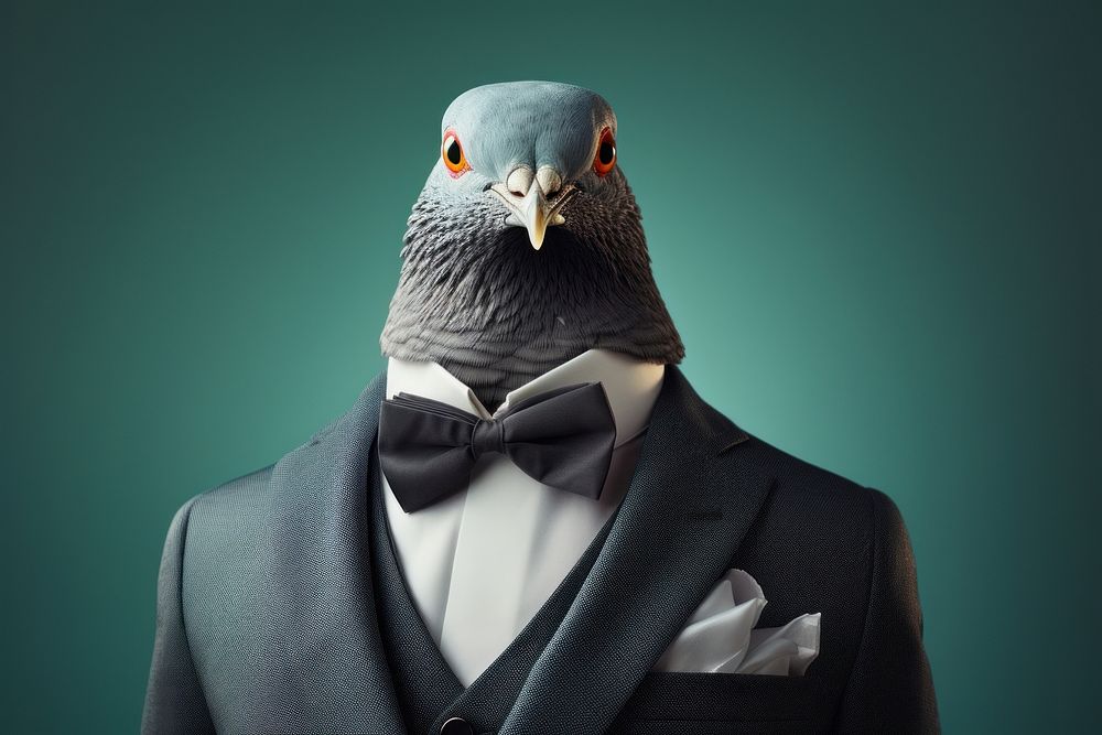 Pigeon animal bird beak. AI generated Image by rawpixel.
