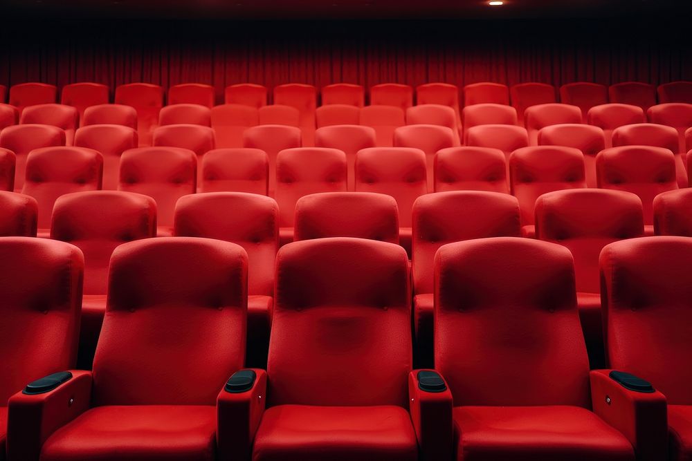 Auditorium cinema chair seat. 