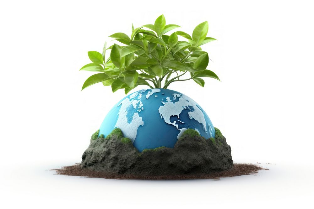 Planet plant earth globe. AI generated Image by rawpixel.