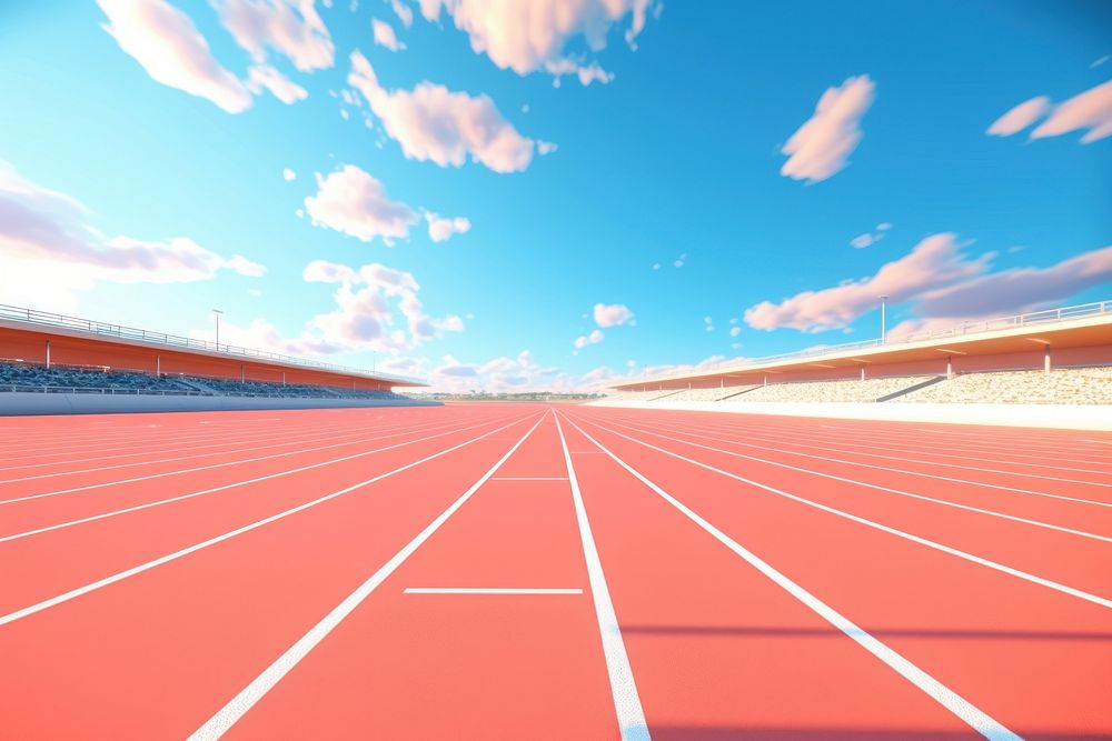 Outdoors running sports sky. AI generated Image by rawpixel.