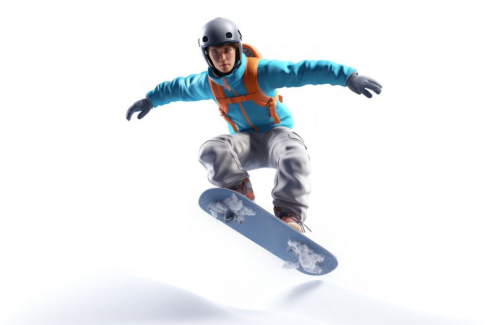 Snow snowboarding recreation skateboard. AI generated Image by rawpixel.