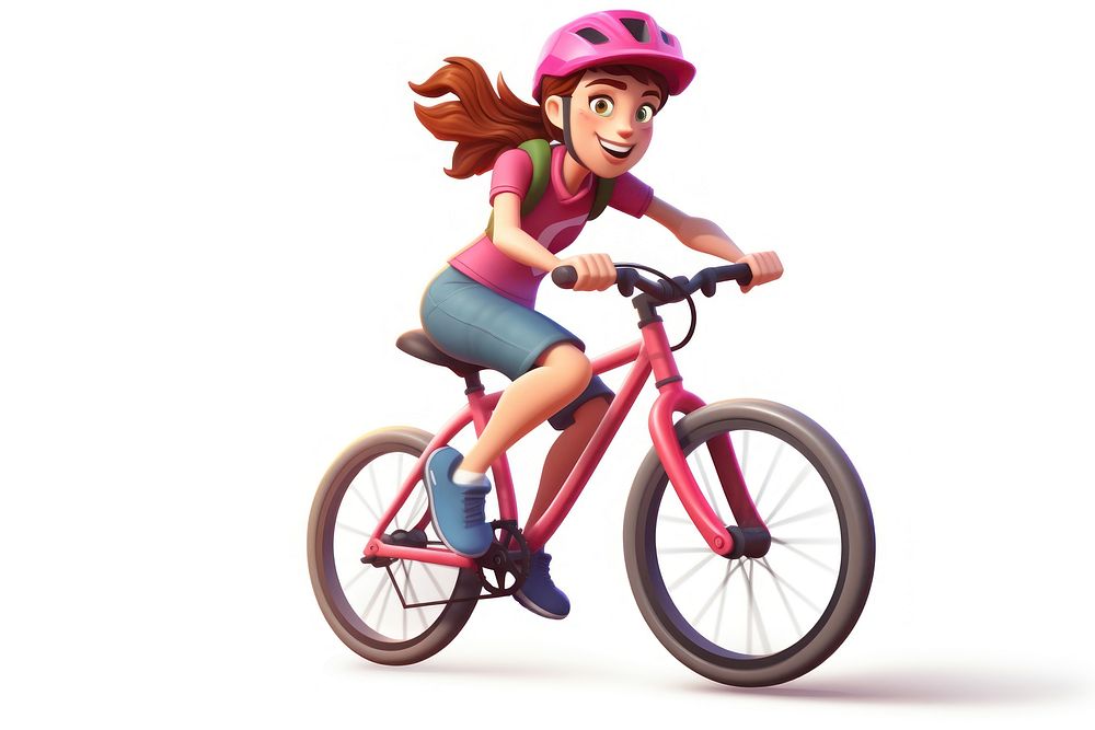 Cycling bicycle vehicle cartoon. AI generated Image by rawpixel.