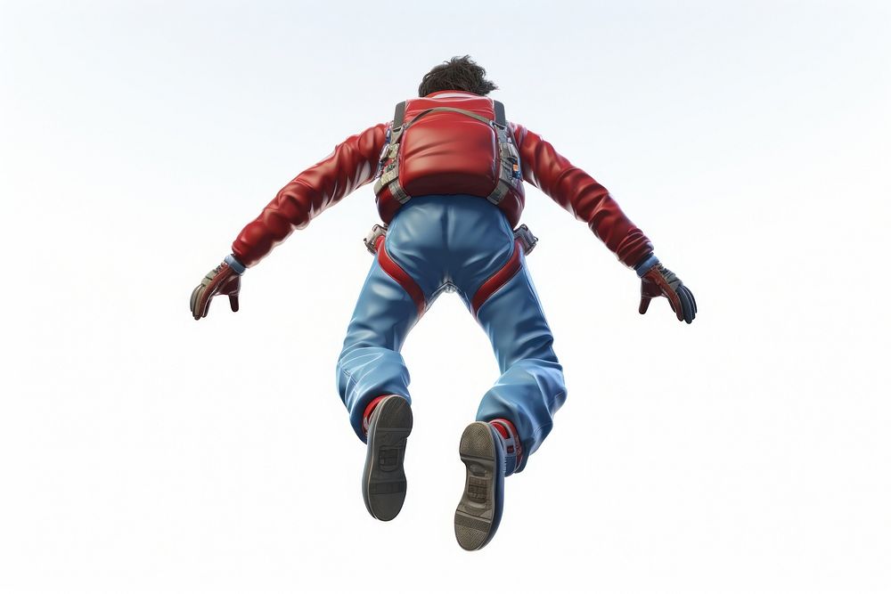 Skydiving jumping exhilaration parachuting. AI generated Image by rawpixel.