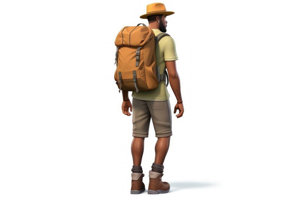 Backpack footwear hiking adult. AI generated Image by rawpixel.