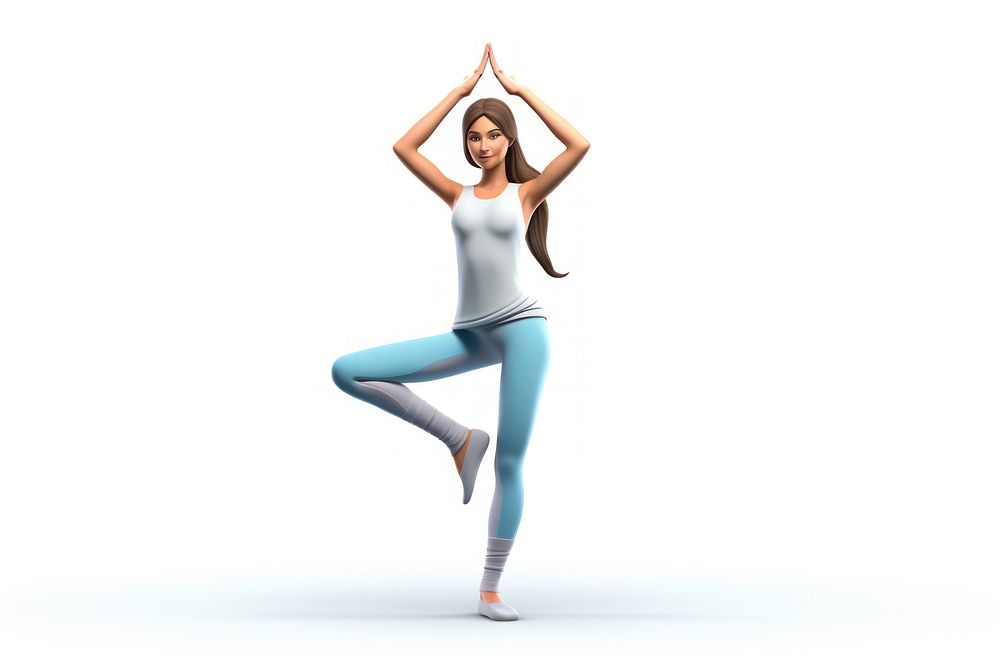 Yoga exercise sports adult. AI generated Image by rawpixel.