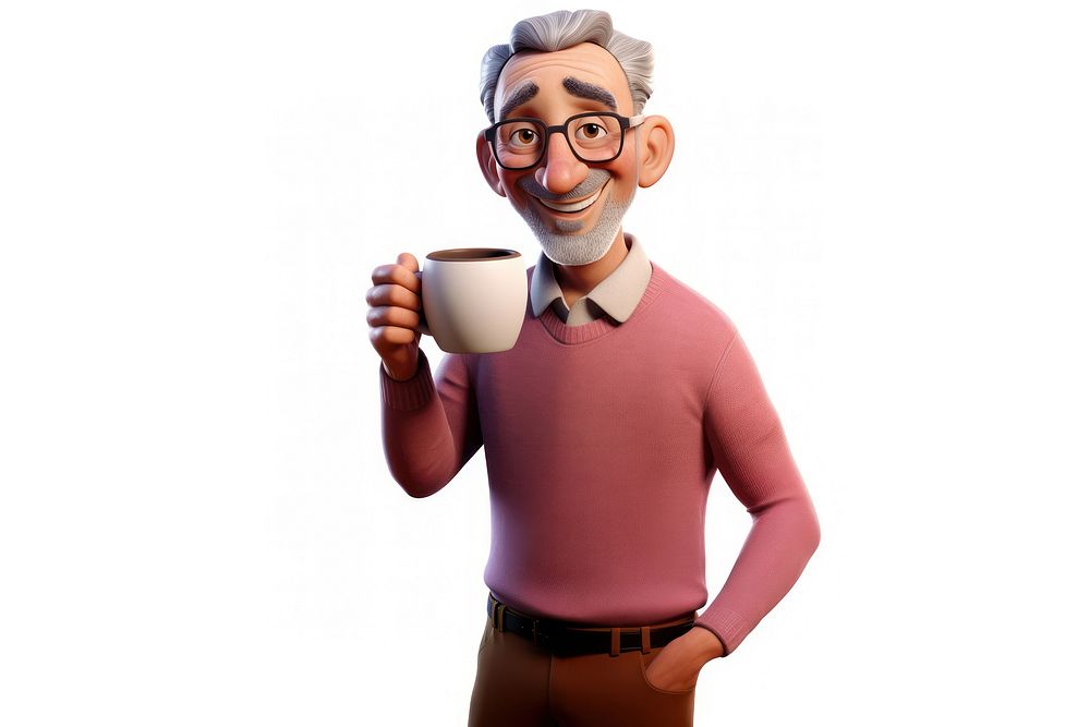 Mug moustache portrait standing. AI generated Image by rawpixel.