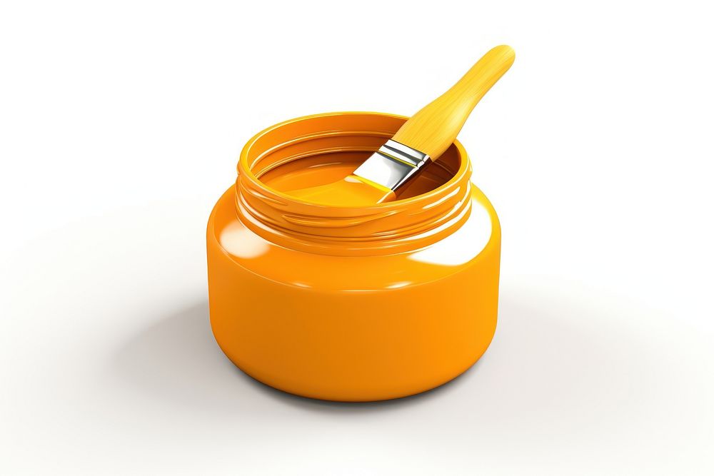 White background container medicine yellow. AI generated Image by rawpixel.