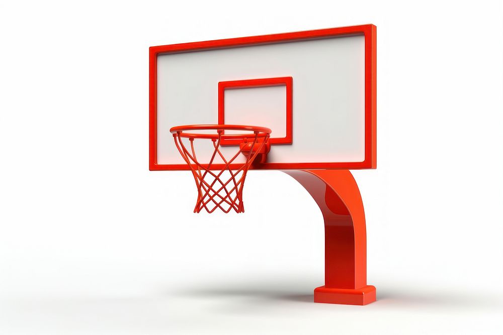 Basketball hoop white background basketball hoop. AI generated Image by rawpixel.