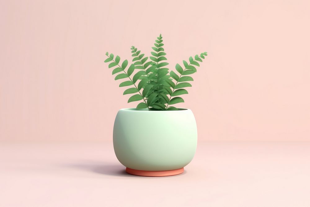 Plant vase leaf fern. AI generated Image by rawpixel.