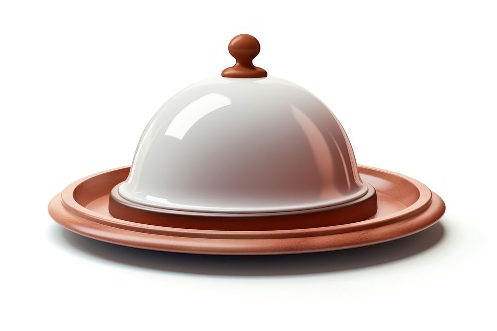 Food dome art white background. AI generated Image by rawpixel.