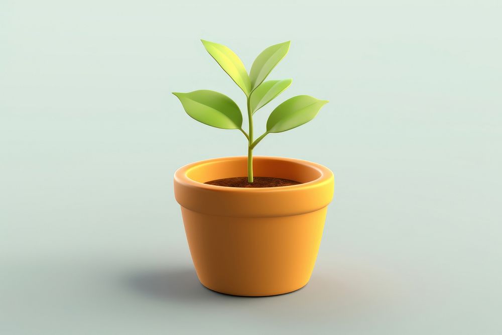 Plant seedling leaf pot. AI generated Image by rawpixel.