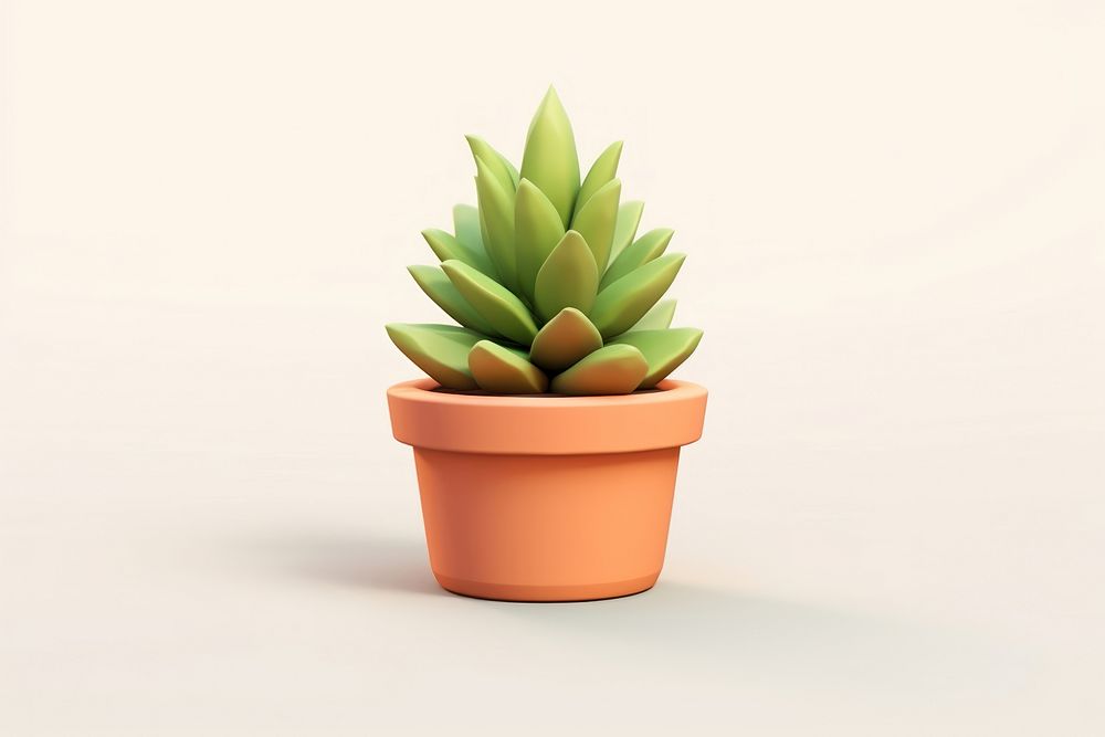 Plant leaf aloe pot. 