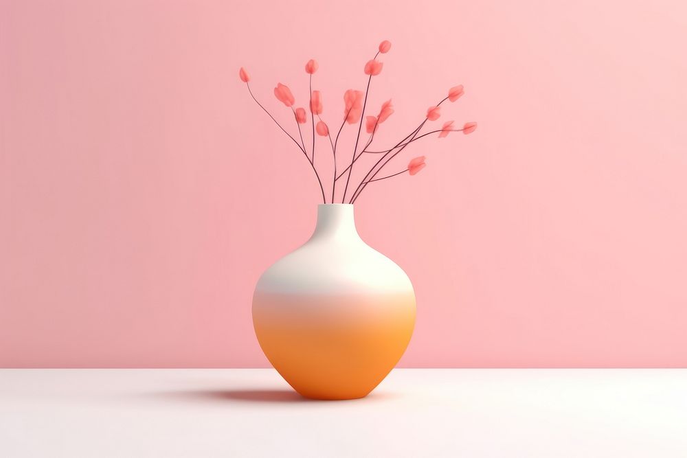 Flower vase art blossom. 