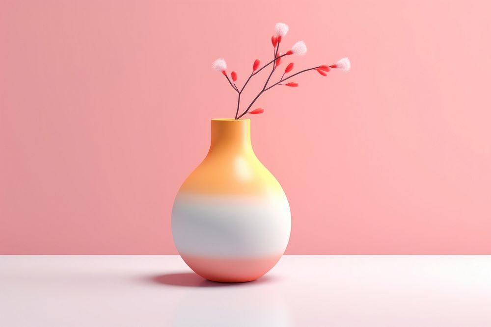 Vase flower plant art. AI generated Image by rawpixel.
