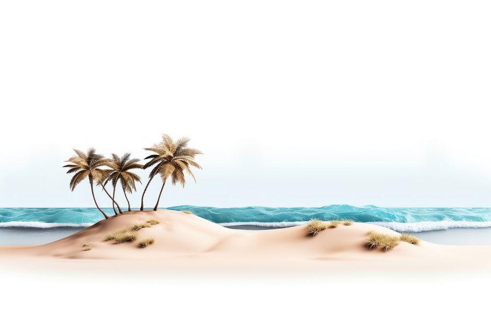 Beach outdoors nature summer. AI generated Image by rawpixel.