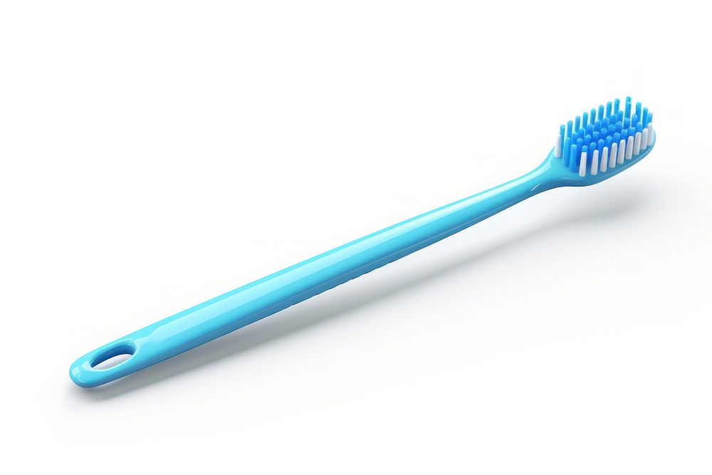 Toothbrush tool blue white background. AI generated Image by rawpixel.