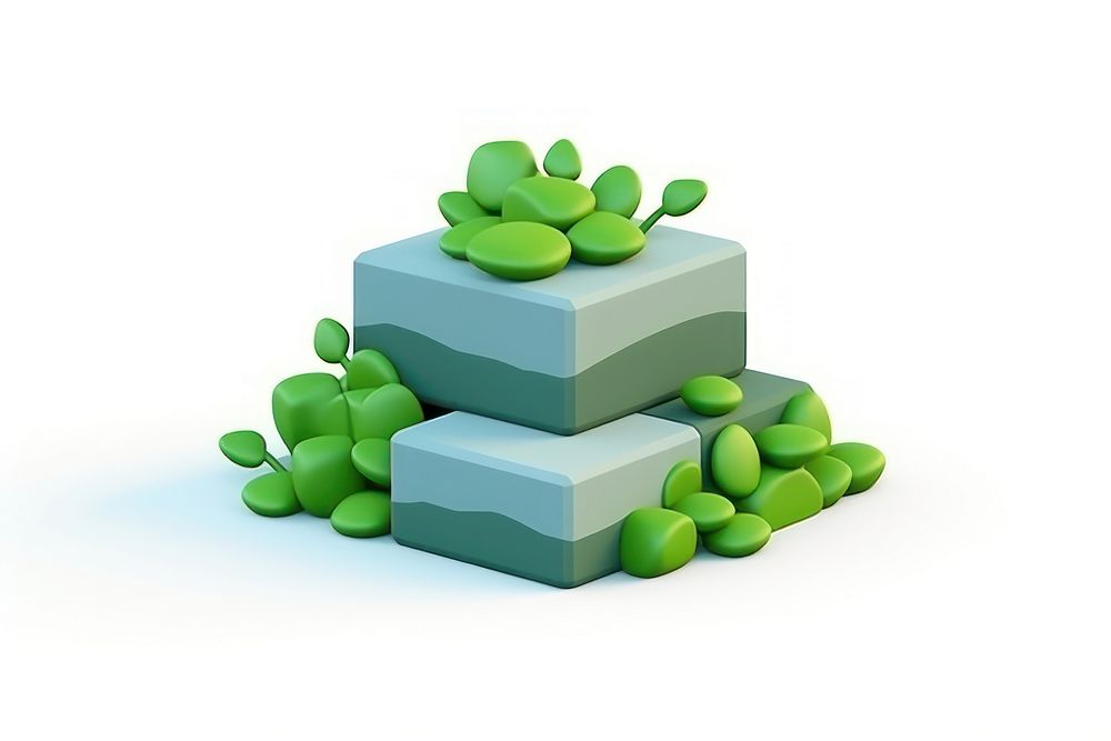 Block green white background medication. AI generated Image by rawpixel.