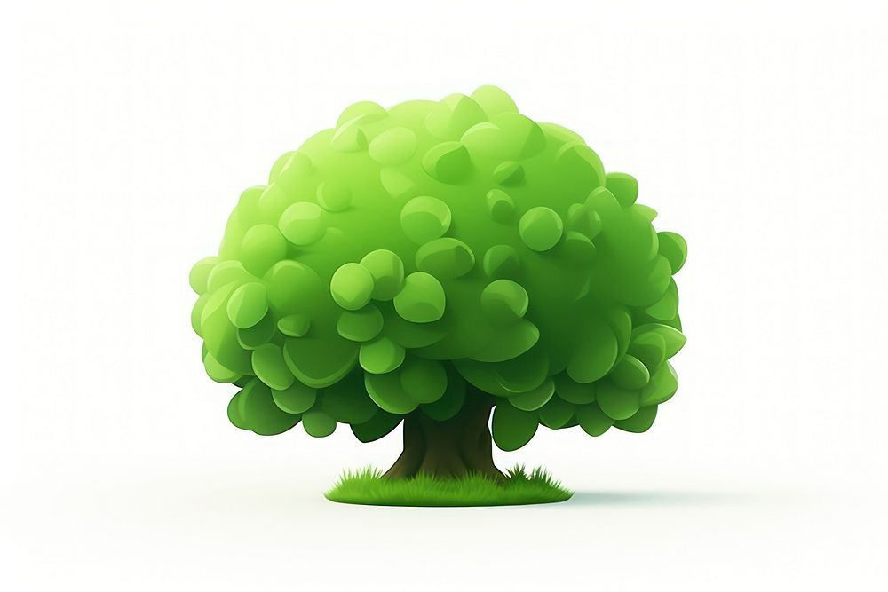 Green plant tree white background. AI generated Image by rawpixel.