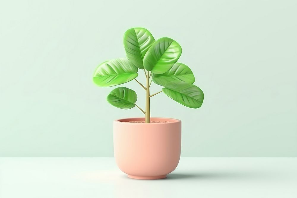 Plant blossom leaf houseplant. AI generated Image by rawpixel.