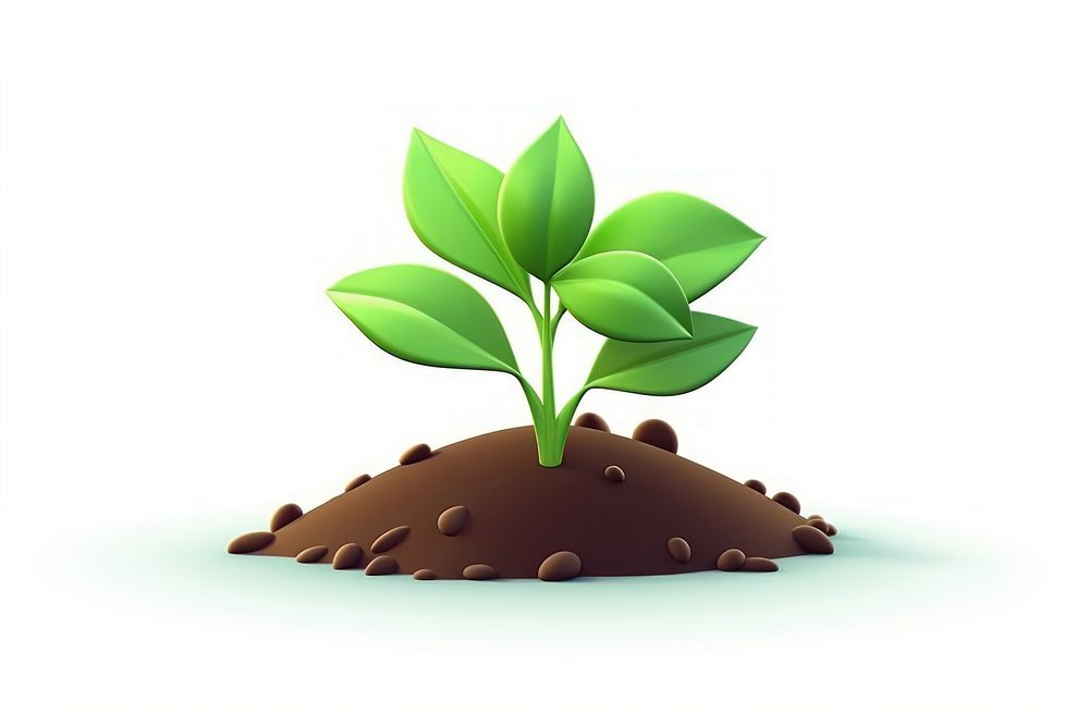 Plant green leaf soil. AI generated Image by rawpixel.