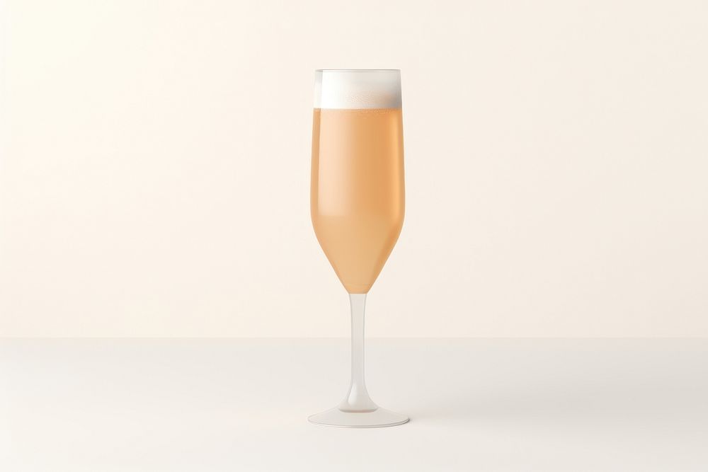 Glass champagne cocktail drink. AI generated Image by rawpixel.