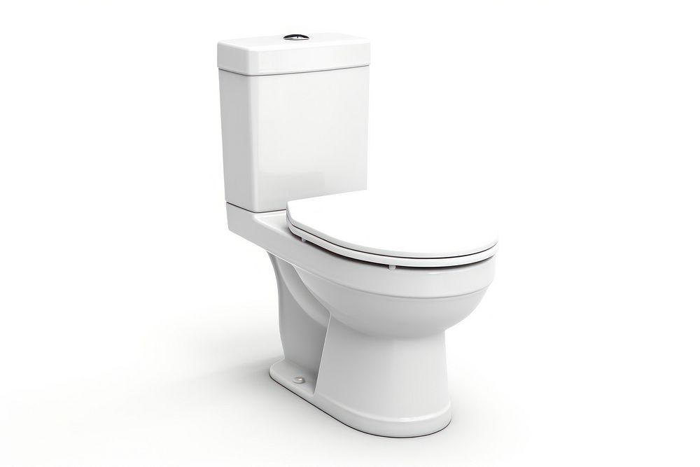 Toilet bathroom white background convenience. AI generated Image by rawpixel.