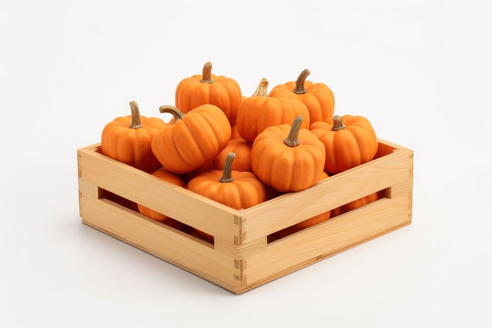 Pumpkin crate vegetable plant. AI generated Image by rawpixel.