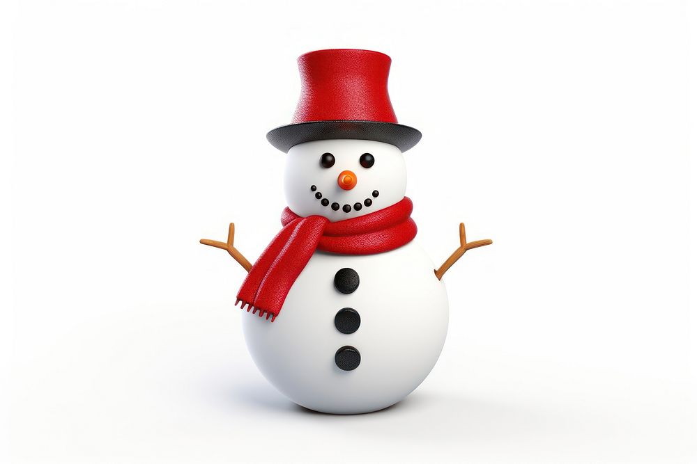 Snow christmas snowman winter. AI generated Image by rawpixel.
