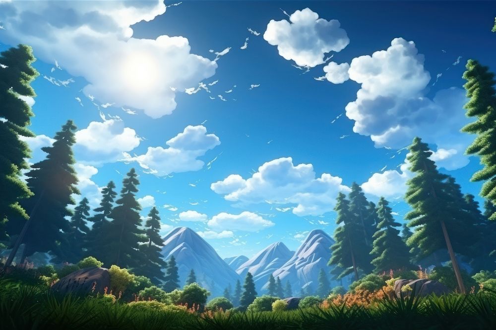 Sky landscape panoramic outdoors. AI generated Image by rawpixel.