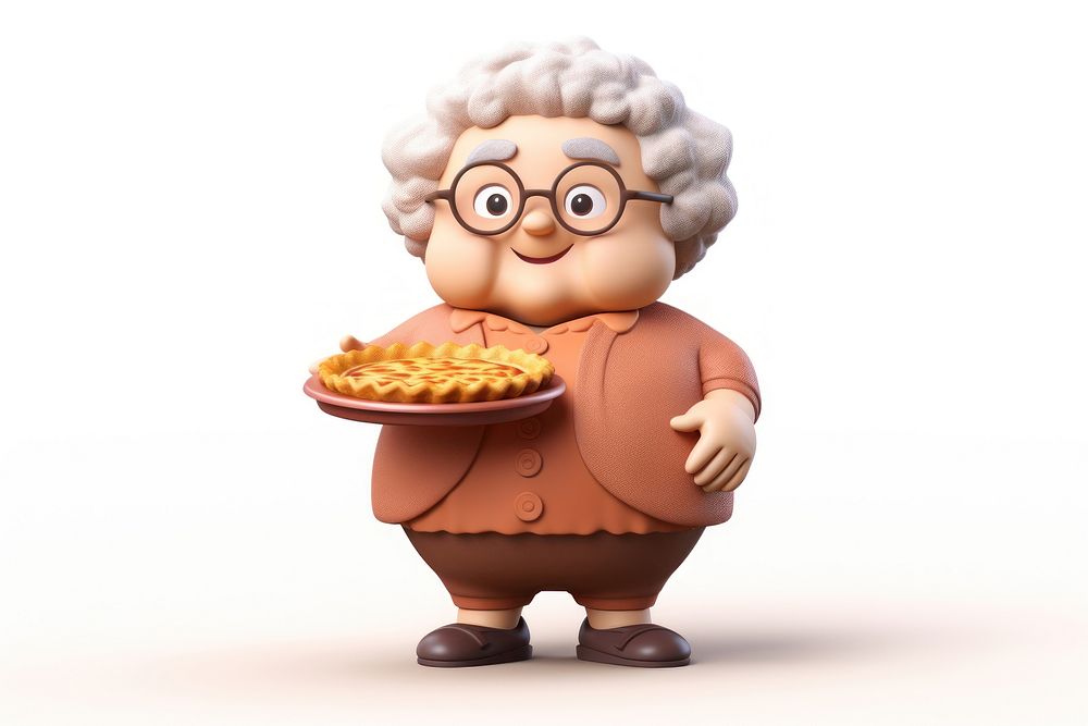 Cartoon food cute retirement. AI generated Image by rawpixel.