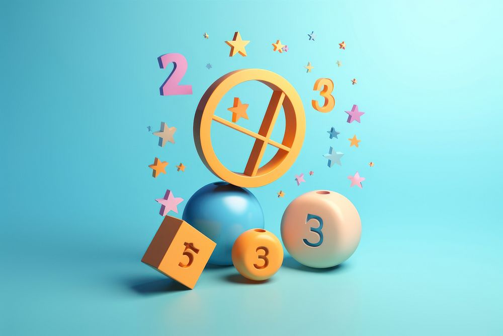 Number symbol text celebration. AI generated Image by rawpixel.