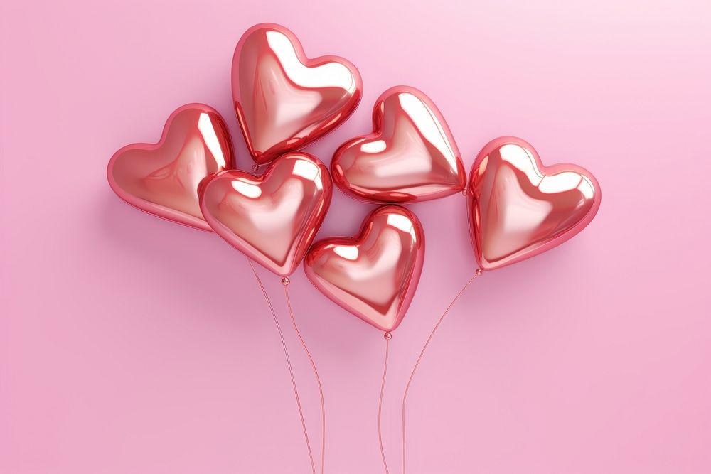 Balloon heart celebration accessories. AI generated Image by rawpixel.