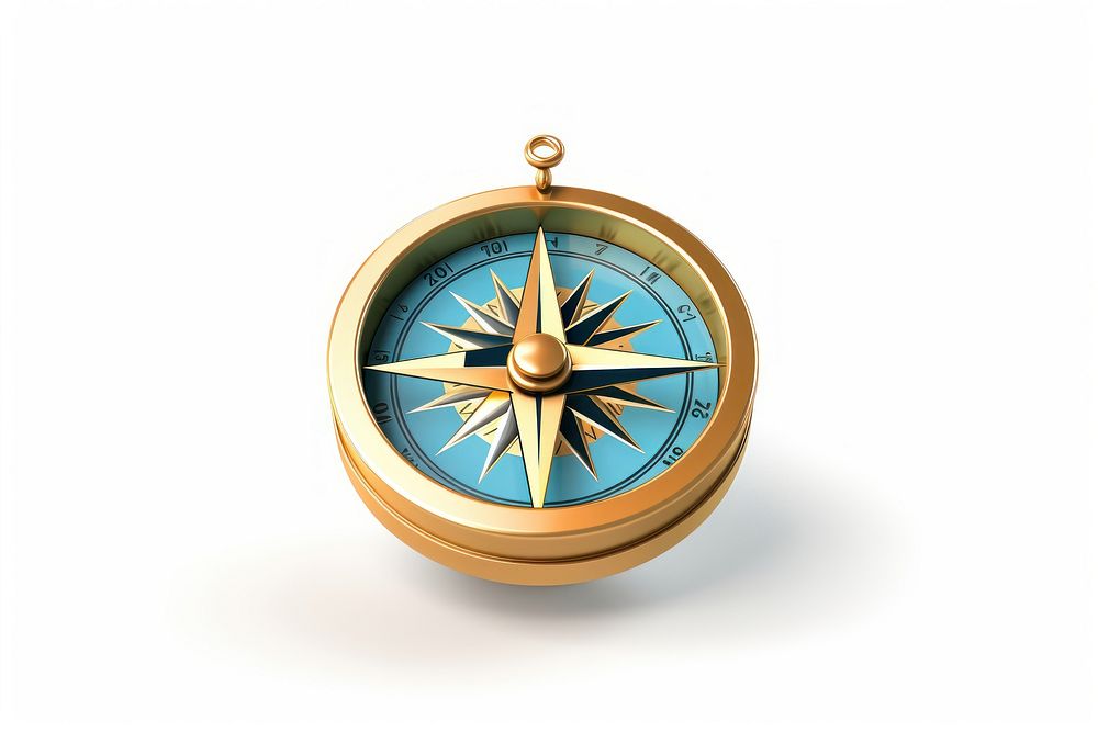 Jewelry compass white background accessories. AI generated Image by rawpixel.