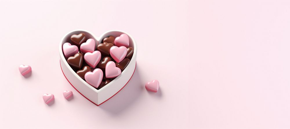 Heart chocolate food pill. AI generated Image by rawpixel.