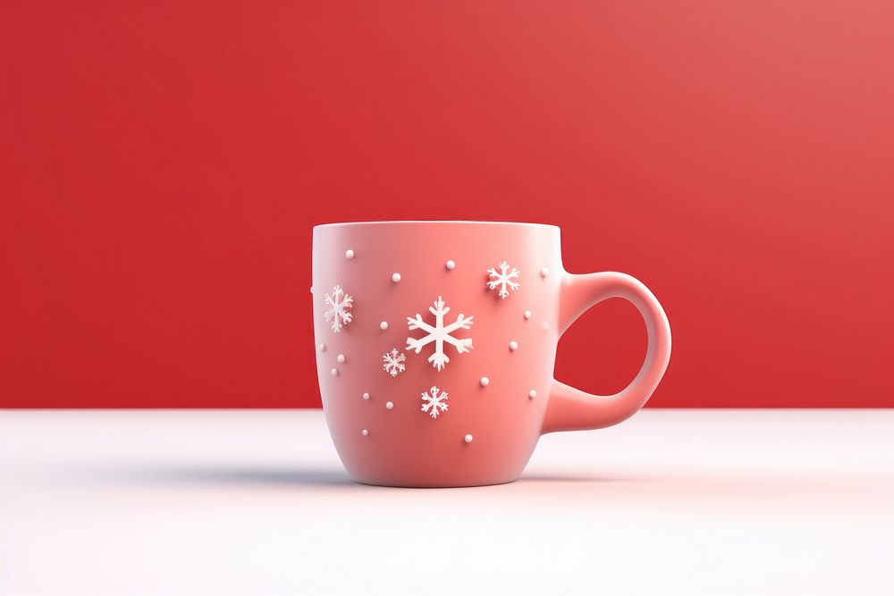 Mug christmas drink snow. AI generated Image by rawpixel.