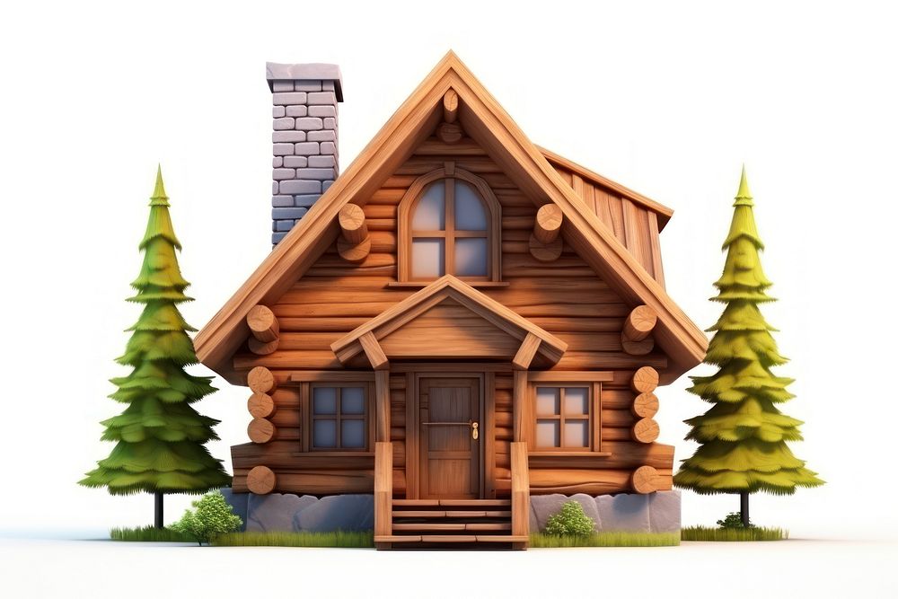 House architecture building cabin. AI generated Image by rawpixel.