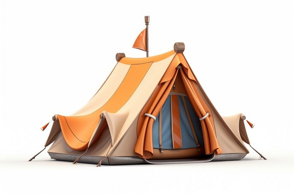 Tent camping white background architecture. AI generated Image by rawpixel.