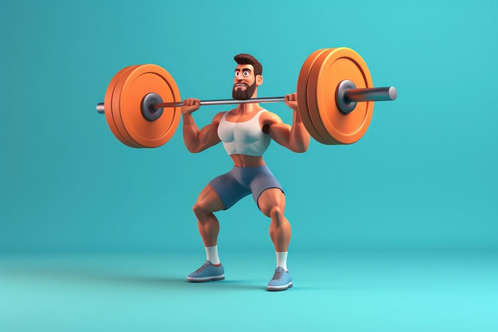Exercise weight sports gym. AI generated Image by rawpixel.