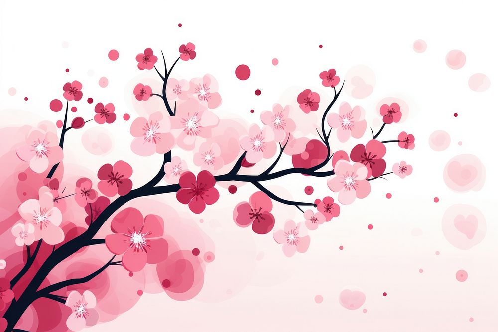 Blossom backgrounds flower cherry. AI generated Image by rawpixel.
