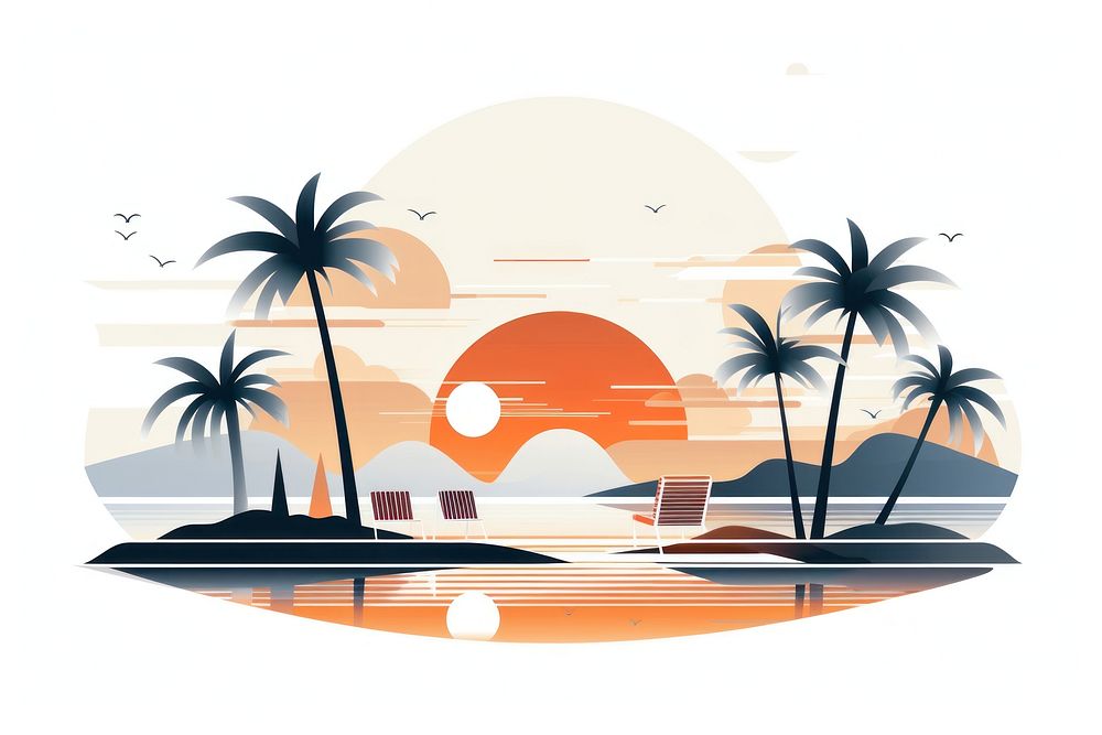 Outdoors graphics nature beach. AI generated Image by rawpixel.