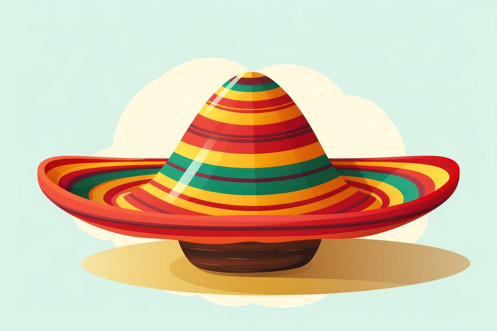 Sombrero hat margarita headwear. AI generated Image by rawpixel.