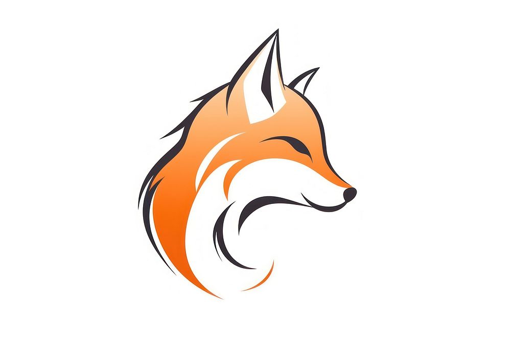 Fox animal mammal logo. AI generated Image by rawpixel.