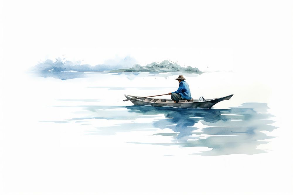 Watercraft fisherman outdoors vehicle. AI generated Image by rawpixel.