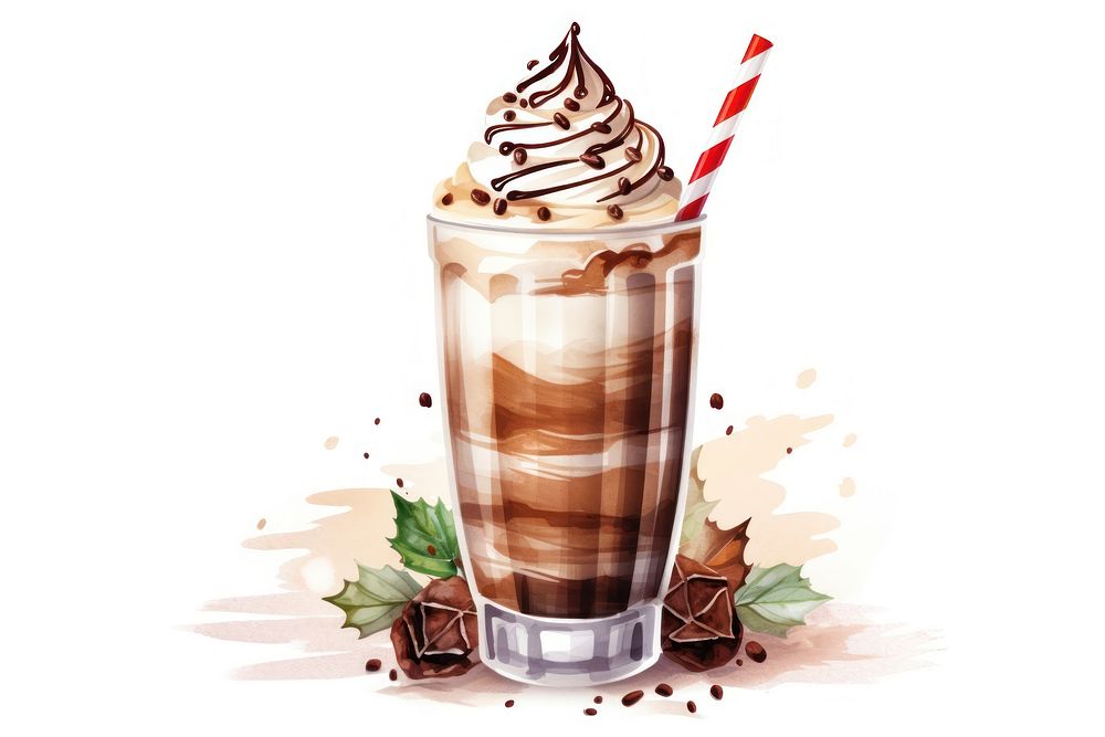 Drink milkshake chocolate dessert. AI generated Image by rawpixel.