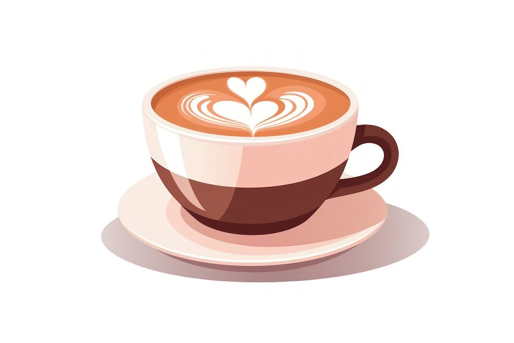 Mug coffee latte drink. AI generated Image by rawpixel.