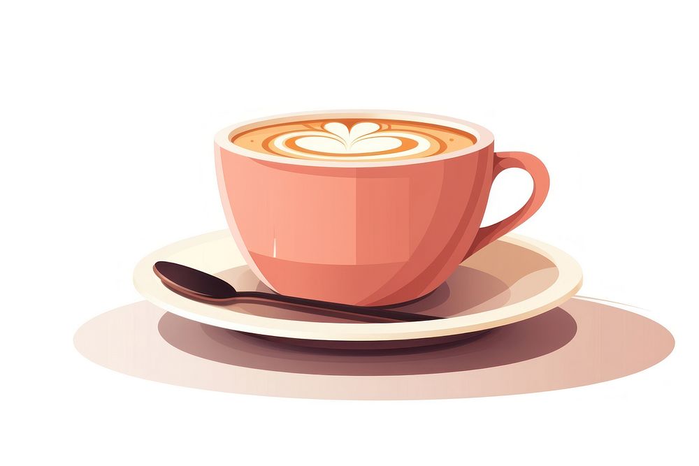 Mug coffee saucer latte. AI generated Image by rawpixel.