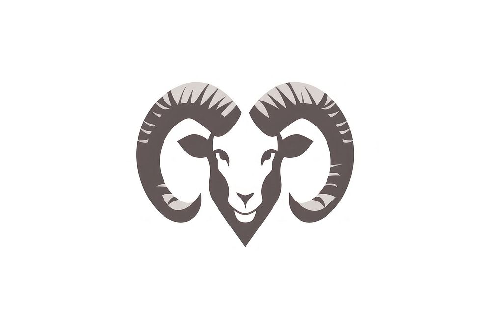 Livestock logo bighorn cartoon. AI generated Image by rawpixel.