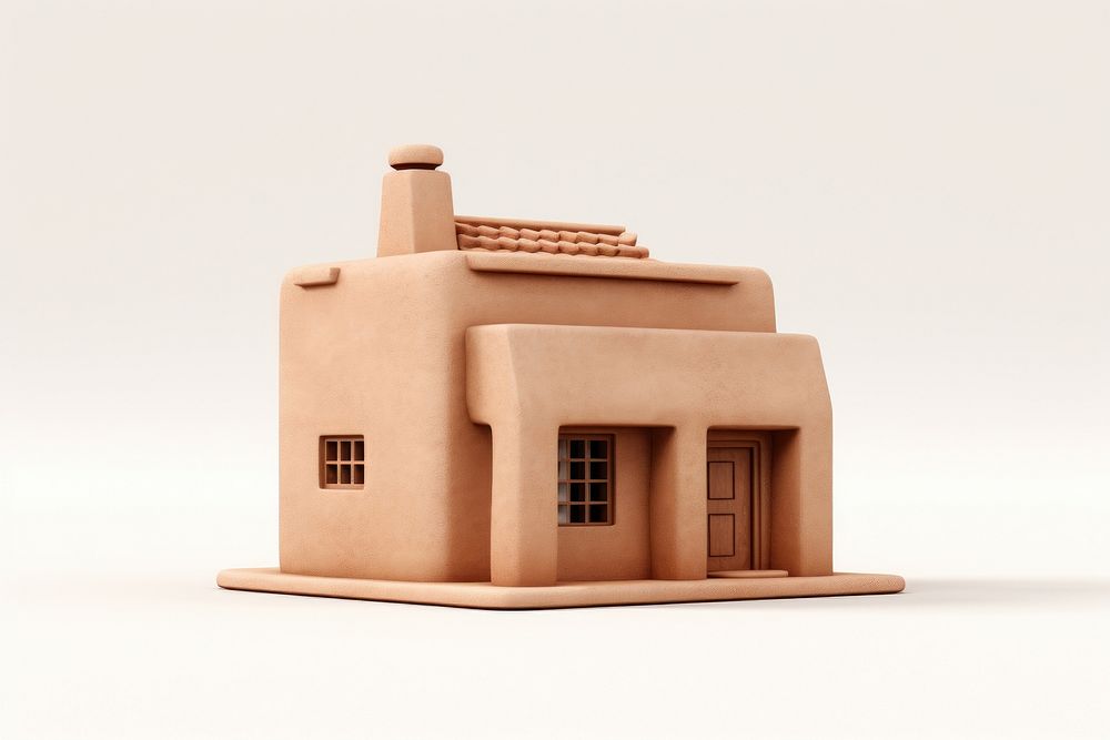 Architecture building house clay. AI generated Image by rawpixel.