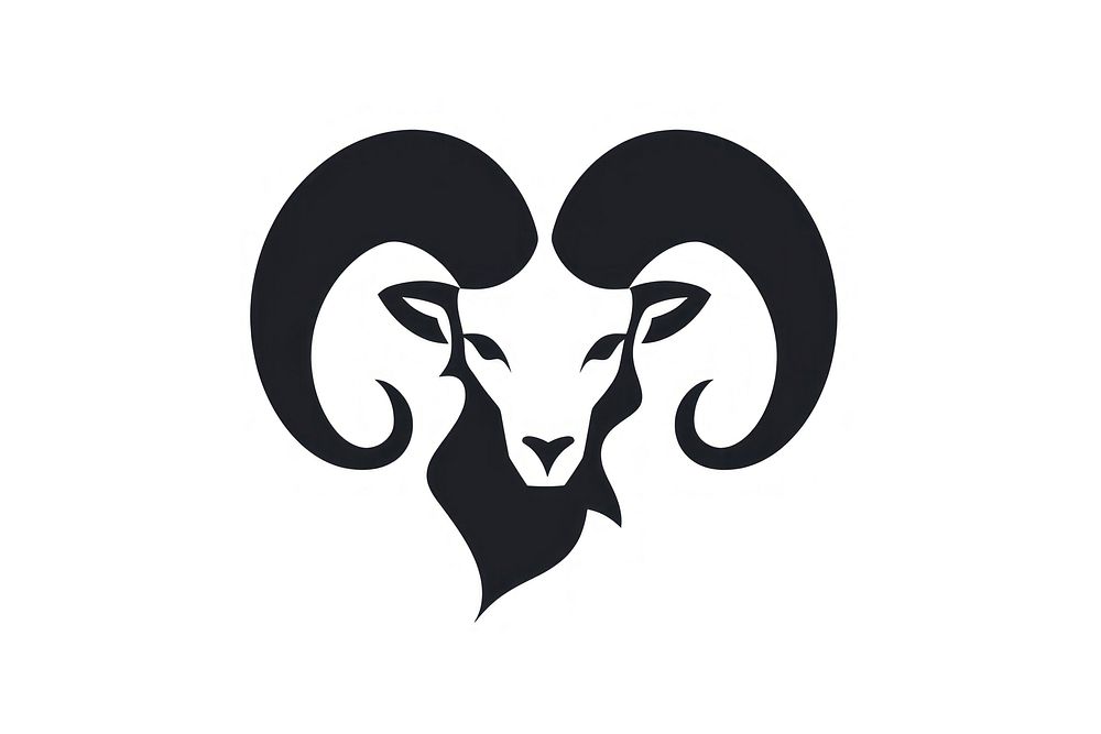 Logo livestock moustache portrait. AI generated Image by rawpixel.
